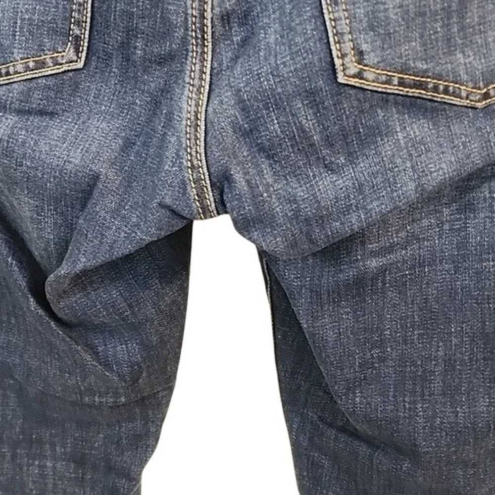 Cabi Curvy Skinny Jeans Size 8 Dark Wash Denim Whiskering Casual Slim A1015